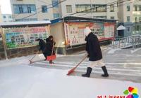 公園街道各社區掃雪鏟冰總動員  嚴寒清雪暖人心